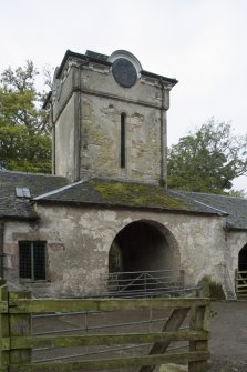 Clock Towerand entrance arch. View from NE