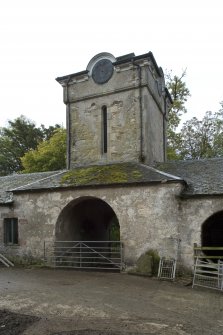 Clock Towerand entrance arch. View from N