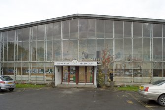 Main entrance. View from S