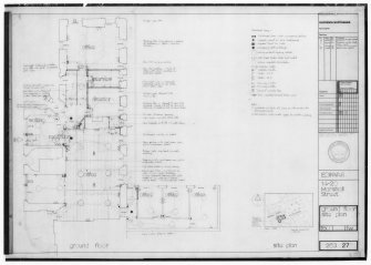 Site and location plans. Ground floor site plan for 14-20 Marshall Street, Edinburgh.