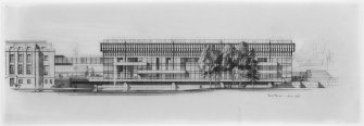 Elevation of proposed scheme for extension.