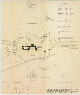 Site plan showing proposed extension.