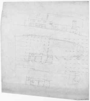 Plan and elevation of unexecuted scheme.