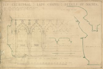 Ely Cathedral.
Details of niches in Lady Chapel.