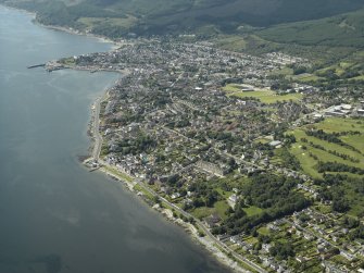 General oblique aerial view centred on the town, taken from the N.