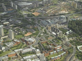 General oblique aerial view of the city centred on Townhead, taken from the SSW.