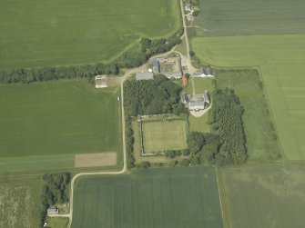 Oblique aerial view centred on the country house and garden, taken from the S.
