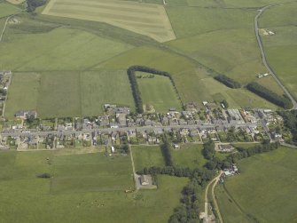 General oblique aerial view centred on the village, taken from the WNW.