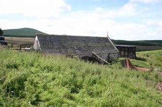 View of the threshing barn from NE