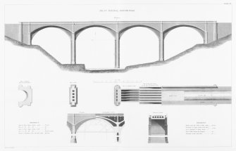 Engraving of elevation and plan inscr: ''Dean Bridge, Edinburgh.''