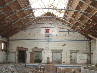 Interior.
View of main baths and wrought iron roof structure.