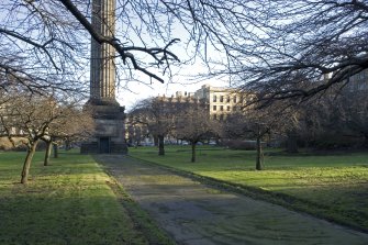 Central pathway. View from W