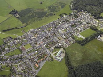 General oblique aerial view of the village, taken from the NNE.