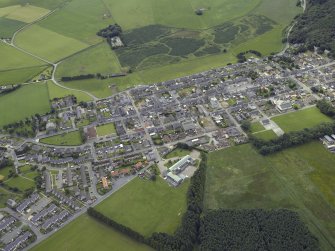 General oblique aerial view of the village, taken from the N.