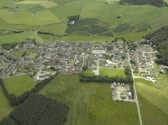 General oblique aerial view of the village, taken from the NNW.