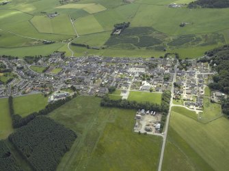 General oblique aerial view of the village, taken from the NW.