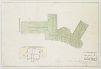 Roof plan and section.
