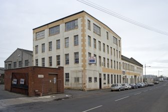 View from NE of late 19th century works. Note large windows on top floor to maximise natural light.