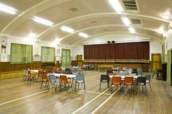 Church Hall. Interior.