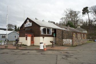 View.  Office Block, now Port Edgar Yacht Clubhhouse from NW.