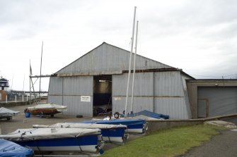 View.  Boat repair hangar (Super Robin Hangar) from S.