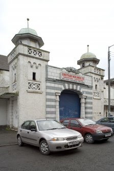 Main entrance. View from SW