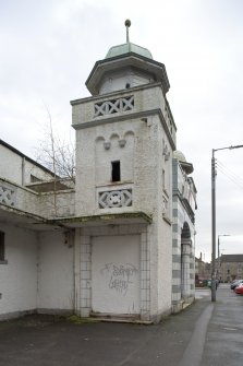 Main entrance. View from W