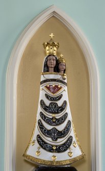 Interior. Detail of statue