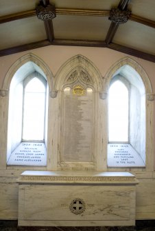 Interior. Detail of war memorial