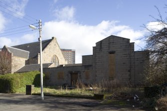 View of hall from W