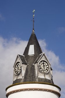 Detail of clock and steeple