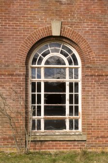 Detail.  Main Sandhurst Barrack Block, round arched window.