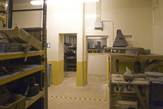 Interior.  Barrack, ground floor in use as a store for National Museum of Scotland.