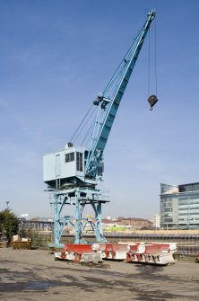 View of travelling crane from SSE