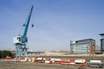 General view of travelling crane from SE