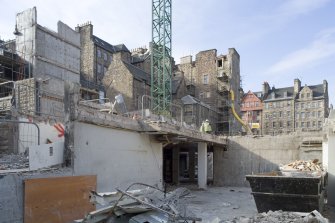 Gap site after demolition of Lothian County Buildings