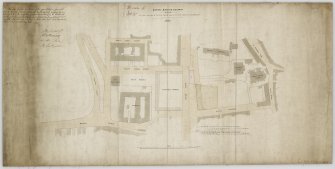 Canal Street
Plan of the ground given to and taken from Edinburgh City Council by North British Railway
Insc: 'North British Railway. Plan of the ground taken on and given to the City of Edinburgh by the Railway'
Dated: '8 May 1848'
Signed in contract: 'W Tullis, Alex Thomson, George Bell, J Feardell'