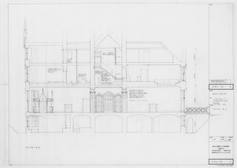 Alterations to Cambusnethan Priory to form hotel, Section B-B.