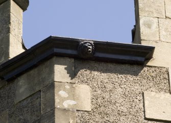 Detail of rainwater gutter.