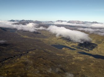 General oblique aerial view looking towards Carn Gorm and Loch Gowan, taken from the ESE.