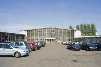 Main entrance. View from S