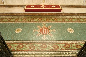 Interior. Chancel. Mosaic floor. Detail