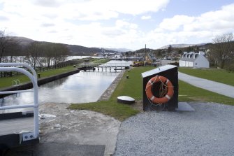 View.  From NE showing Corpach Locks and Corpach Basin.