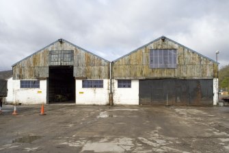 Viiew.  From E of twin sheds.