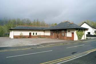 General view from SW.  Showing modernised station terminus now a surgery.