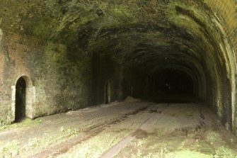 Interior view of Bowshank railway tunnel from S entrance
