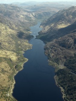 General oblique aerial of Loch Leven looking towards the village, taken from the W.