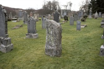 Location view of the Inverallan cross-incised slab from NE
