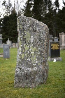 View of the Inverallan cross-incised slab from NE