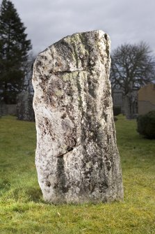 View of the Inverallan cross-incised slab from SW